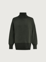 Barker High-Neck Sweat Olive Marl