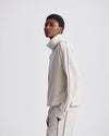 Ariana High Neck Midlayer Cement Marl/ Bitter Chocolate