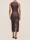 Esme Midi Dress Walnut Coated