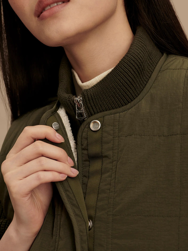 Audrea Reversible Gilet Sandshell/ Forest Night
