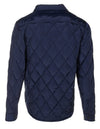 Down Filled Quilted Shirt Jacket Navy