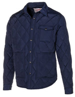 Down Filled Quilted Shirt Jacket Navy