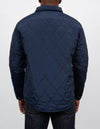 Down Filled Quilted Shirt Jacket Navy