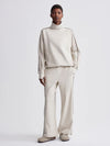 Ariana High Neck Midlayer Cement Marl/ Bitter Chocolate