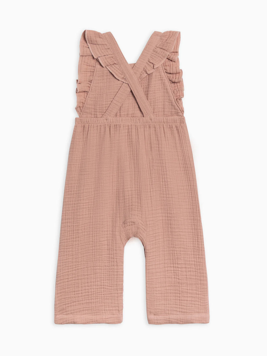 Orla Muslin Ruffle Overall Dusty Mauve