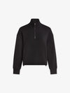 Sian Cropped Half Zip Midlayer Black