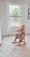 Kids' Organic L/Sleeve PJ Set in Crimson XO Checker