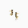 Astrid Black Hoop Earrings