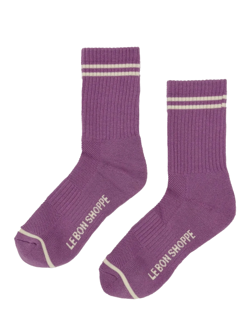 Boyfriend Socks Grape