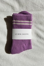 Boyfriend Socks Grape