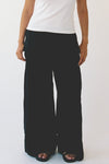 Linen Simple Pant Black