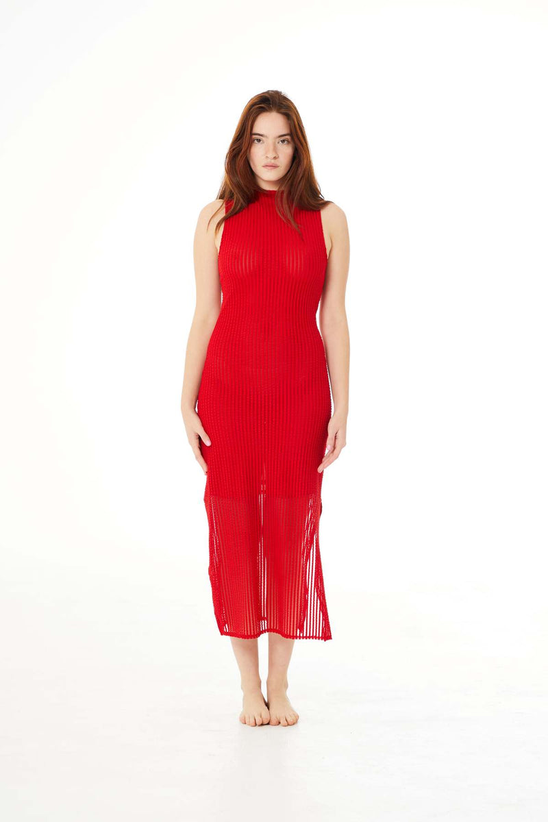 Addison Seersucker Midi Dress