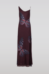 Mesh Butterfly Maxi Dress Purple