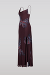 Mesh Butterfly Maxi Dress Purple