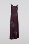 Mesh Butterfly Maxi Dress Purple