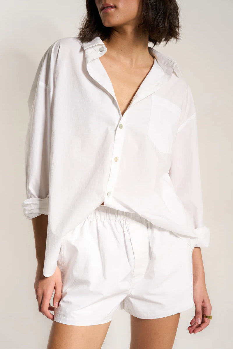 Poplin Button Down White