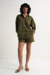 Poplin Button Down Olive
