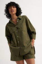 Poplin Boxer Short Olive