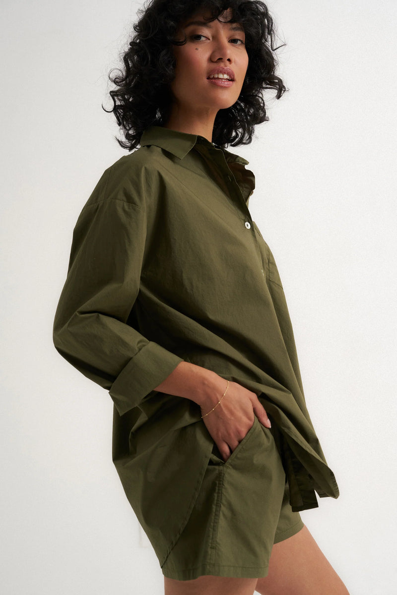 Poplin Boxer Short Olive