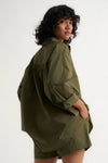 Poplin Button Down Olive
