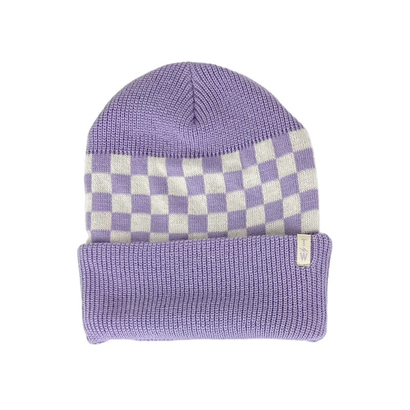 Check It Beanie Lilac/Cream