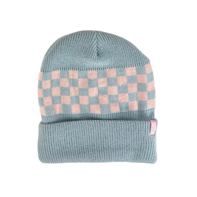 Check It Beanie Denim/Pink