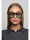 Jane in Brown Tortoise Green Lens