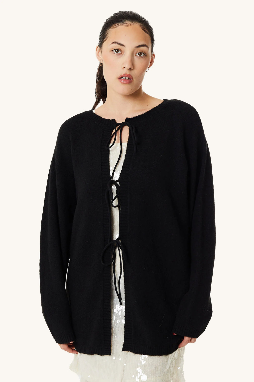 Owen Reversible Cardigan Black