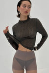 Ross Mock Neck Long Sleeve Olive Green