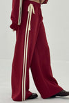 Bow Joggers Deep Red
