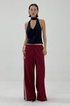 Bow Joggers Deep Red