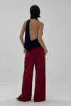 Bow Joggers Deep Red
