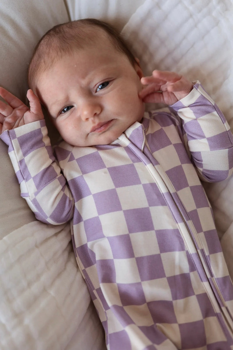 Bamboo Zip Pajama Grape Soda