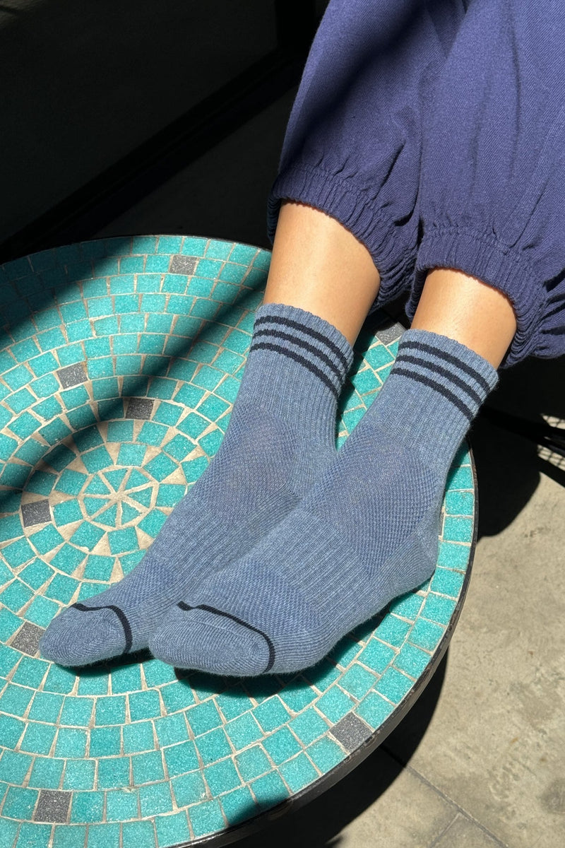 Girlfriend Socks Indigo