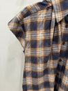 Trinity Top Camel Plaid