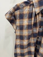 Trinity Top Camel Plaid