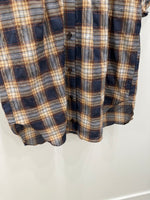 Trinity Top Camel Plaid