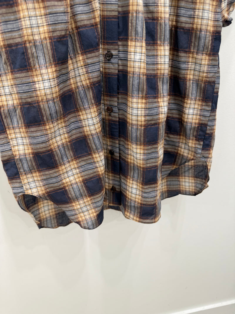Trinity Top Camel Plaid