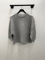 3/4 Sleeve Sweater Gray