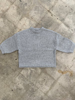 3/4 Sleeve Sweater Gray