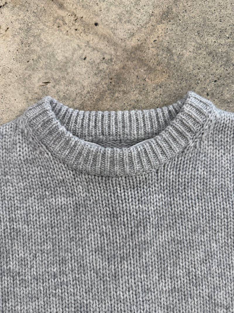 3/4 Sleeve Sweater Gray