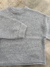 3/4 Sleeve Sweater Gray
