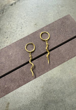 Snake Earrings Gold