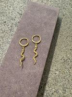 Snake Earrings Gold