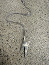 Lightning Bolt Necklace Silver