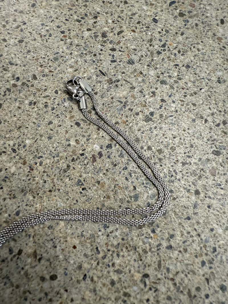 Lightning Bolt Necklace Silver