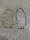 Chunky Link Necklace Silver