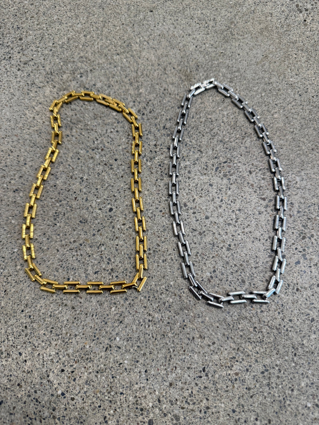 Chunky Link Necklace Gold
