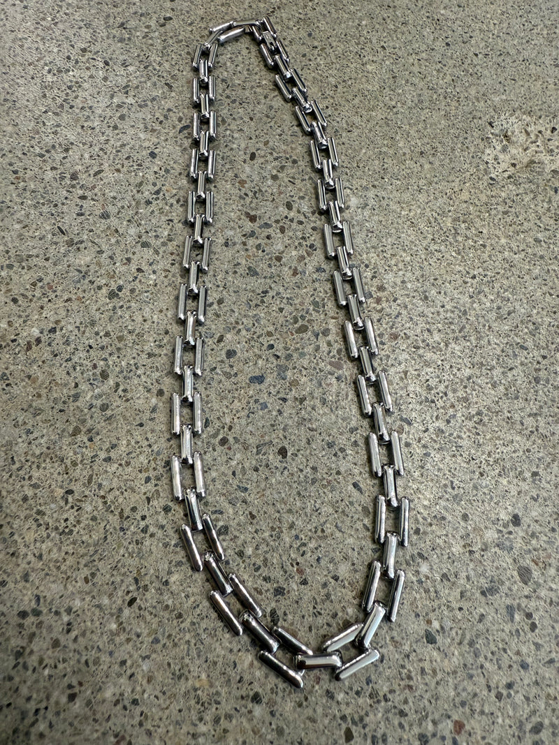 Chunky Link Necklace Silver