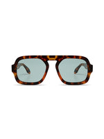 Jane in Brown Tortoise Blue Lens